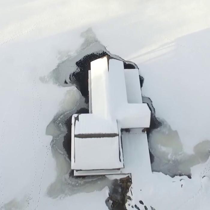 Charger l'image dans la galerie, aerial view of thawline in action