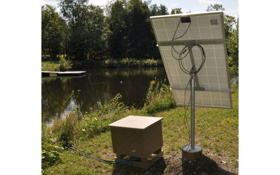 Charger l&#39;image dans la galerie, Solar aeration system with cabinet
