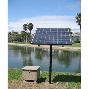 Load image into Gallery viewer, Solar aeration system with cabinet
